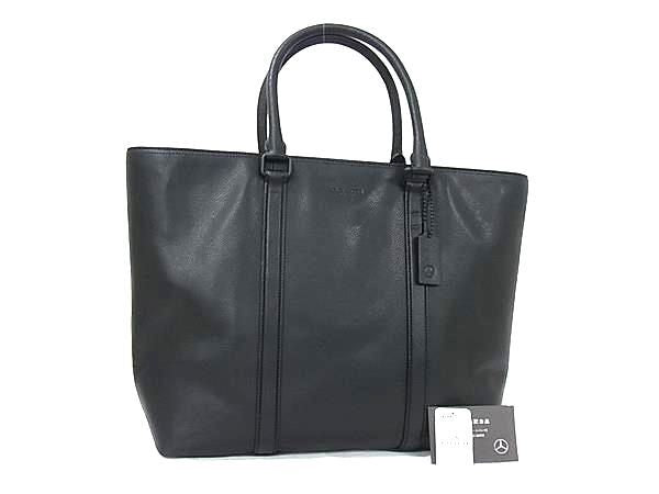 COACH コーチ ハンドバッグ メルセデス ベンツ コラボ メトロポリタン トートバッグ 72114G ブラック系 レザー メンズ 超美品