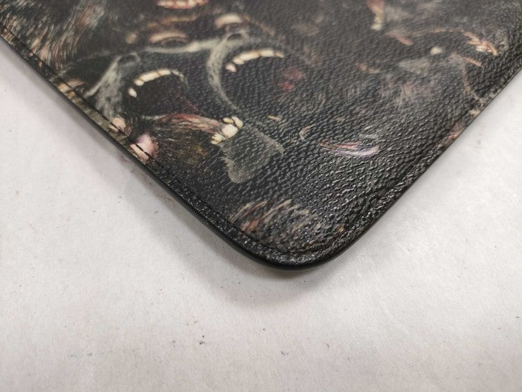 GIVENCHY ジバンシィ クラッチバッグ クラッチバッグ ブラック系 PVC ユニセックス ロットワイラー アニマル柄 美品