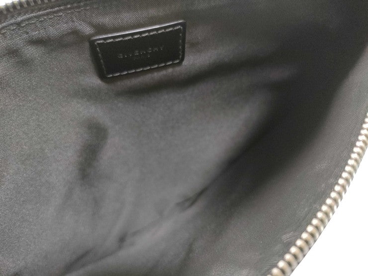 GIVENCHY ジバンシィ クラッチバッグ クラッチバッグ ブラック系 PVC ユニセックス ロットワイラー アニマル柄 美品