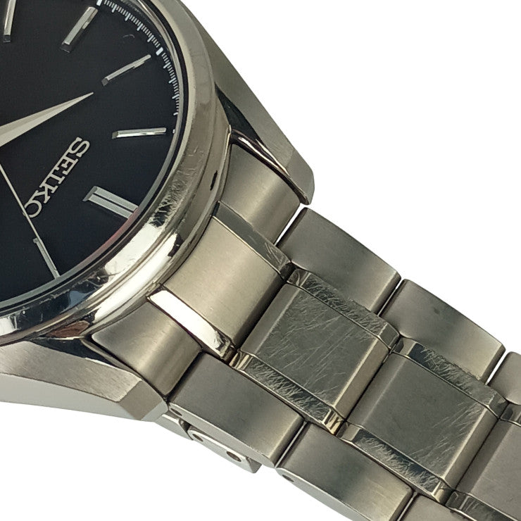 SEIKO セイコー 時計 プレサージュ 6R15-04A0 SARX057 ブラック シルバー系 チタン メンズ アナログ 美品
