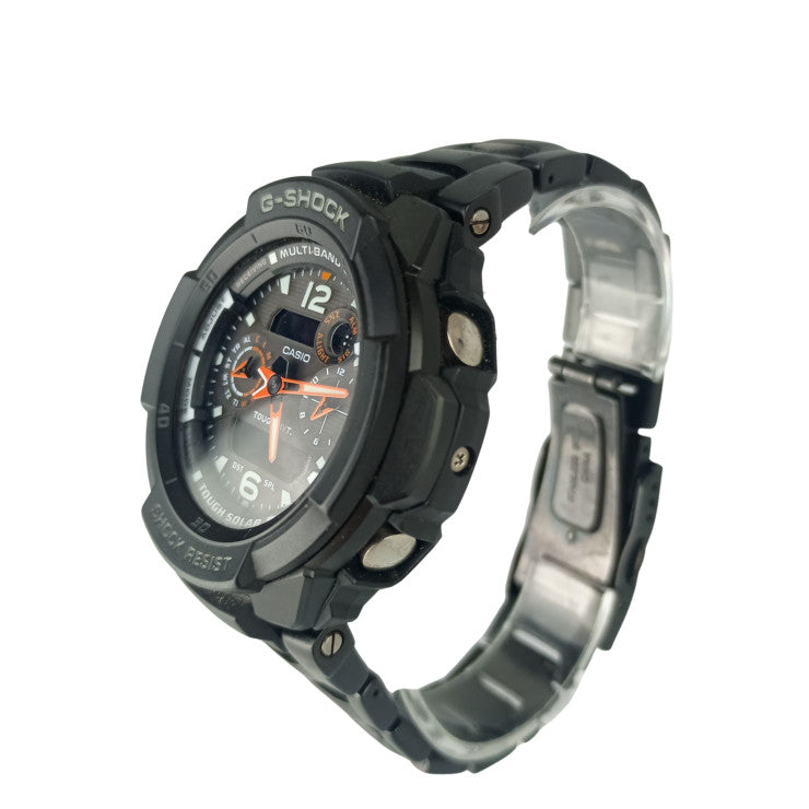 CASIO カシオ 時計 G-SHOCK スカイコックピット GW-3500BD-1AER ブラック系 ステンレススチール メンズ アナデジ 美品