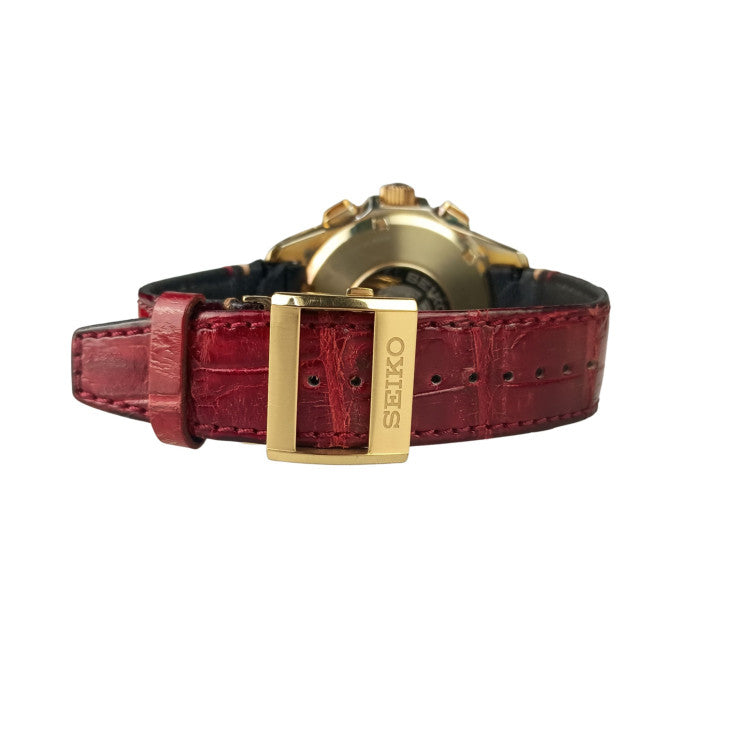 SEIKO セイコー 時計 アストロン 8Xシリーズ デュアルタイム ダイヤモンド限定モデル 8X53-0AM0 SBXB080 レッド文字盤系 セラミック/チタン クロコダイル メンズ 500本限定 GPS ソーラー 美品