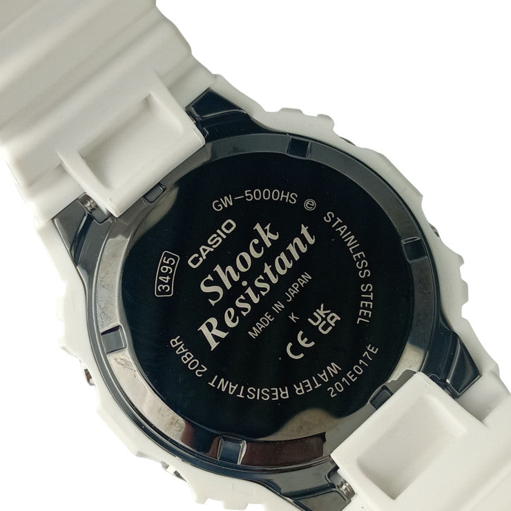 CASIO カシオ 時計 G-SHOCK DIGITAL 5000 SERIES GW-5000HS-7JF ブラック ホワイト系 ステンレススチール／樹脂 樹脂バンド メンズ デジタル 美品