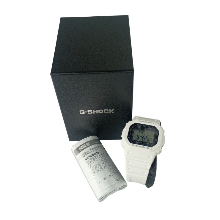 CASIO カシオ 時計 G-SHOCK DIGITAL 5000 SERIES GW-5000HS-7JF ブラック ホワイト系 ステンレススチール／樹脂 樹脂バンド メンズ デジタル 美品