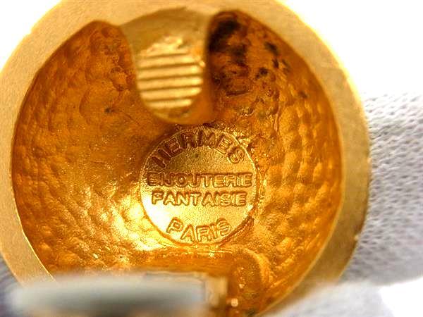 HERMES エルメス イヤリング ゾディアック ゴールド メタル レディース 星座 クリップ式 美品