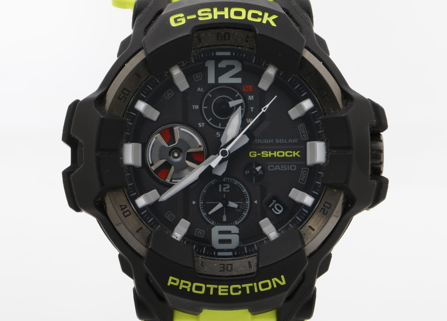 CASIO カシオ 時計 GSHOCK MASTER OF G AIR GRAVITYMASTER GRB300RY1A9JF ブラック イエロー カーボン／樹脂／ステンレススチール メンズ アナログ 美品