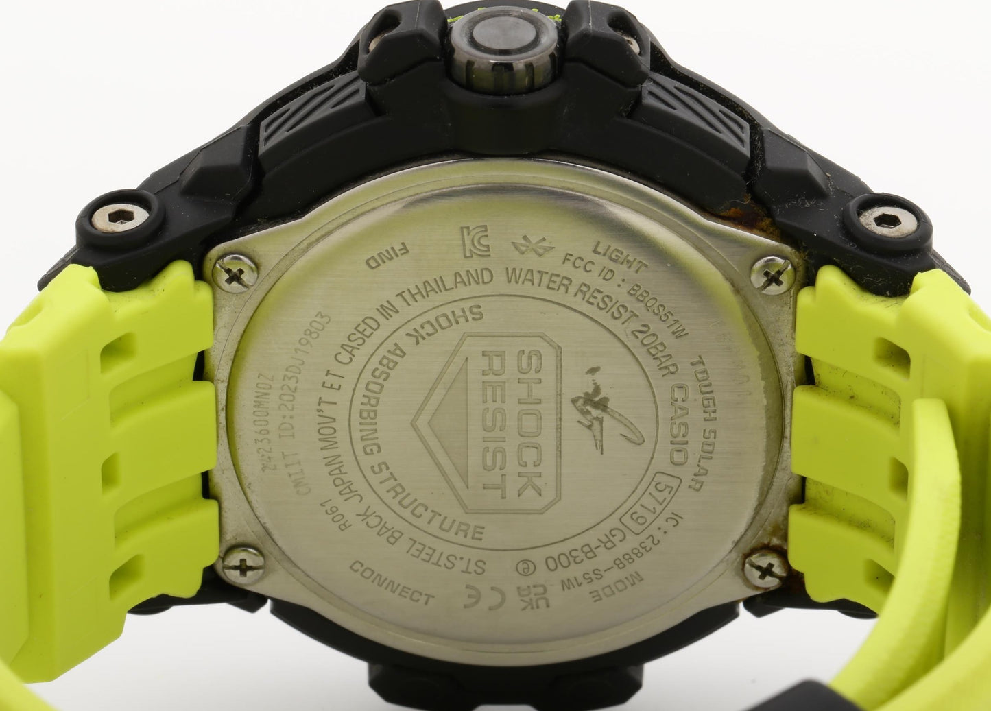 CASIO カシオ 時計 GSHOCK MASTER OF G AIR GRAVITYMASTER GRB300RY1A9JF ブラック イエロー カーボン／樹脂／ステンレススチール メンズ アナログ 美品