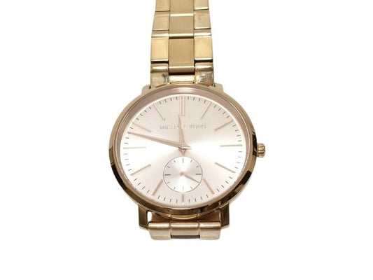 Michael Kors マイケルコース 腕時計 ジャリン MK-3501 ピンクゴールド系 ステンレス メンズ 3針 クォーツ アナログ 美品