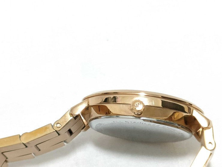 Michael Kors マイケルコース 腕時計 ジャリン MK-3501 ピンクゴールド系 ステンレス メンズ 3針 クォーツ アナログ 美品