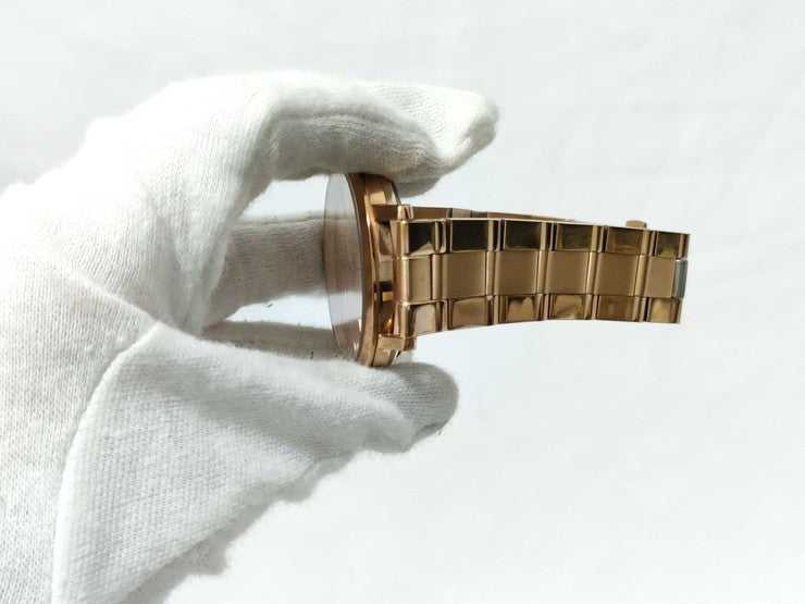 Michael Kors マイケルコース 腕時計 ジャリン MK-3501 ピンクゴールド系 ステンレス メンズ 3針 クォーツ アナログ 美品