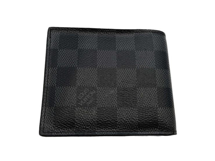 LOUIS VUITTON ルイヴィトン 二つ折り財布 アメリゴNM N60053 ブラック系 ダミエ グラフィット メンズ