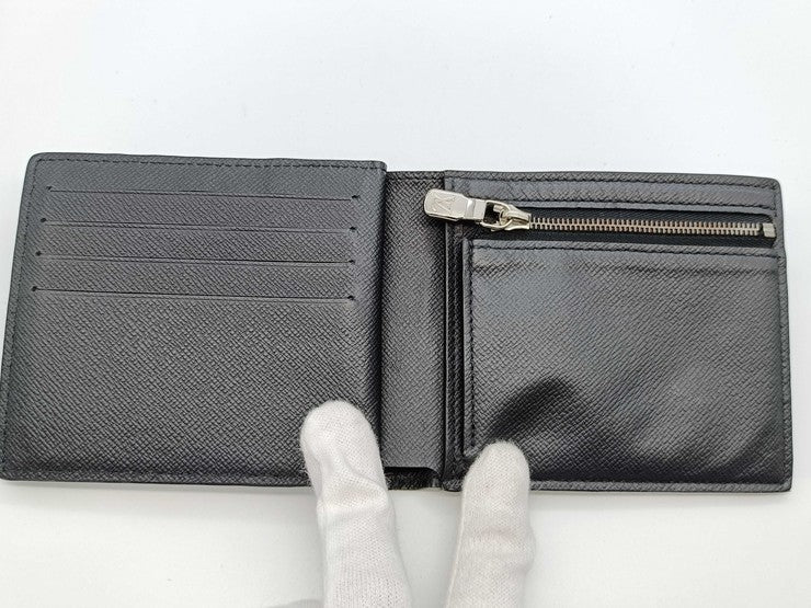 LOUIS VUITTON ルイヴィトン 二つ折り財布 アメリゴNM N60053 ブラック系 ダミエ グラフィット メンズ