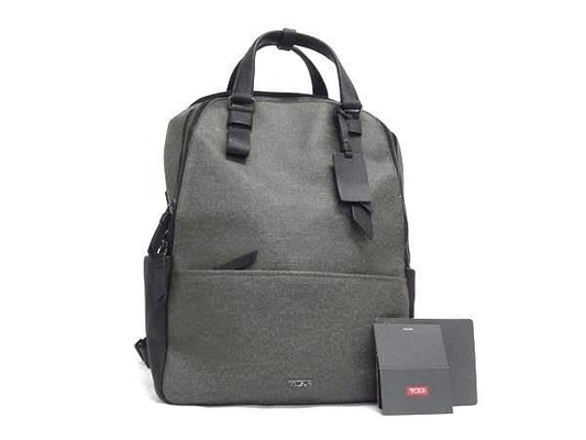 TUMI トゥミ バックパック ワース 734425EG グレー系 PVC メンズ リュックサック 美品