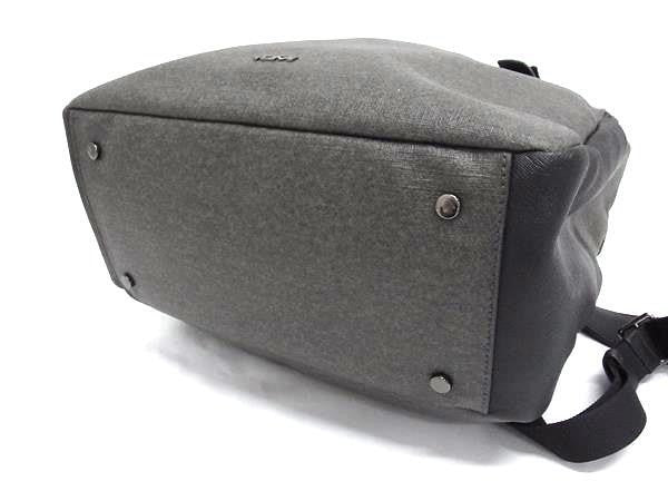 TUMI トゥミ バックパック ワース 734425EG グレー系 PVC メンズ リュックサック 美品