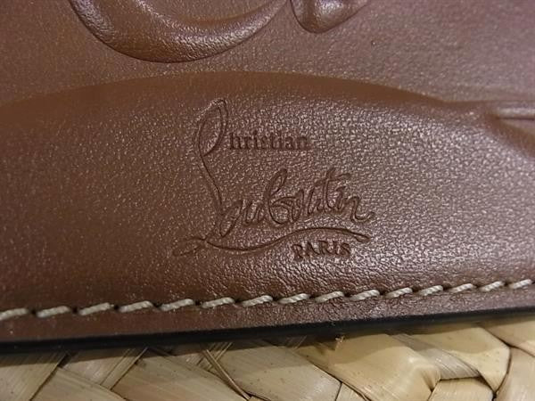 Christian Louboutin ルブタン ハンドバッグ ルビショア スモール 1215226 ナチュラル系 ラフィア カーフレザー レディース ショルダー トート 美品