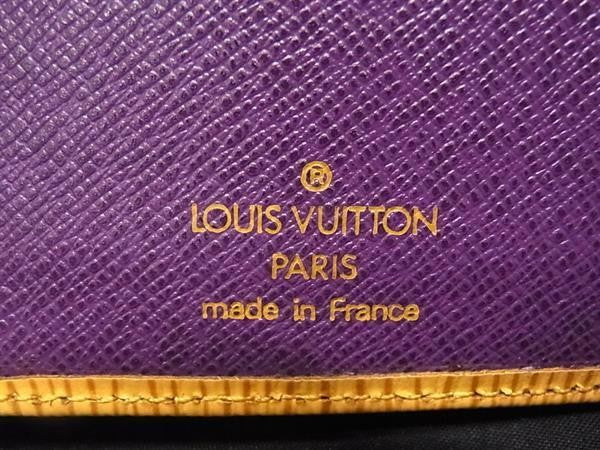 LOUIS VUITTON ルイヴィトン 長財布 エピ コンチネンタル ヴィエノワ M63259 タッシリイエロー系 レザー レディース がま口 二つ折り財布 ゴールド金具 美品