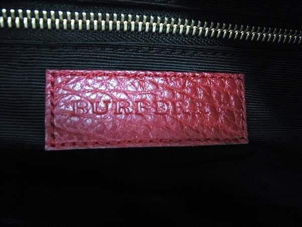BURBERRY バーバリー ハンドバッグ レドベリー ホーボー レッド系 カーフレザー レディース 2WAY ショルダーバッグ 超美品