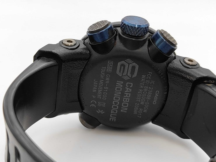 CASIO カシオ 腕時計 G-SHOCK MASTER OF G - AIR GRAVITYMASTER GWR-B1000-1A1JF ブラック系 カーボン メンズ ソーラー電波 アナログ 美品