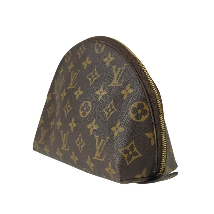 LOUIS VUITTON ルイヴィトン ポーチ ドゥミロンド M47520 ブラウン系 モノグラム ユニセックス ゴールド金具 美品