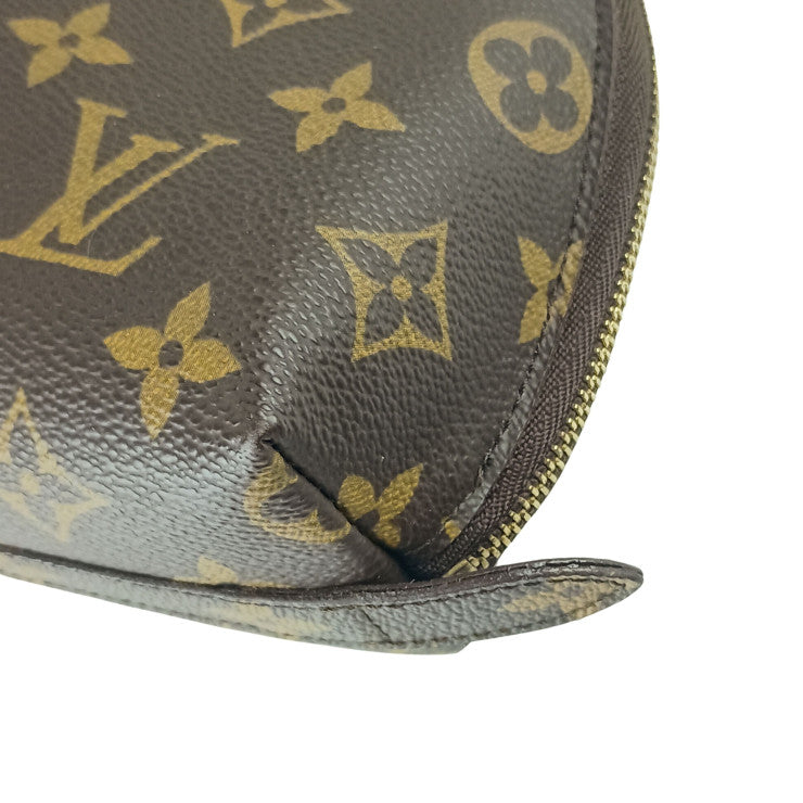 LOUIS VUITTON ルイヴィトン ポーチ ドゥミロンド M47520 ブラウン系 モノグラム ユニセックス ゴールド金具 美品