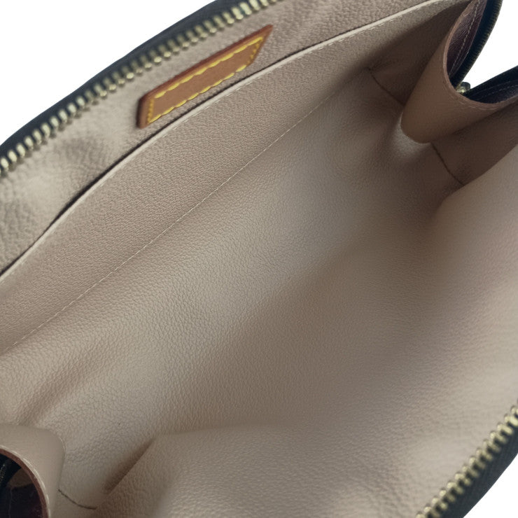 LOUIS VUITTON ルイヴィトン ポーチ ドゥミロンド M47520 ブラウン系 モノグラム ユニセックス ゴールド金具 美品