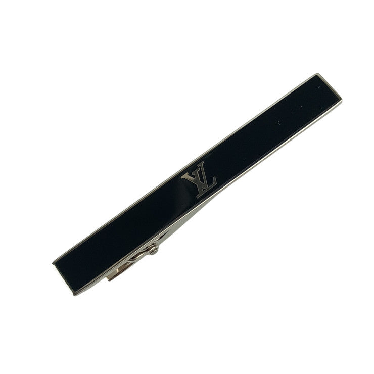 LOUIS VUITTON ルイヴィトン タイピン LV アワード M00913 シルバー ブラック系 メタル メンズ 美品