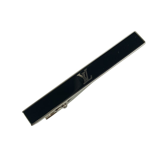 LOUIS VUITTON ルイヴィトン タイピン LV アワード M00913 シルバー ブラック系 メタル メンズ 美品