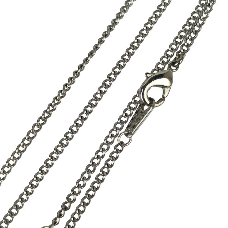 LOUIS VUITTON ルイヴィトン ネックレス ペンダント・LV インスティンクト M01125 シルバー系 メタル レディース 美品