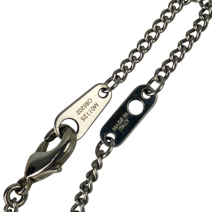 LOUIS VUITTON ルイヴィトン ネックレス ペンダント・LV インスティンクト M01125 シルバー系 メタル レディース 美品