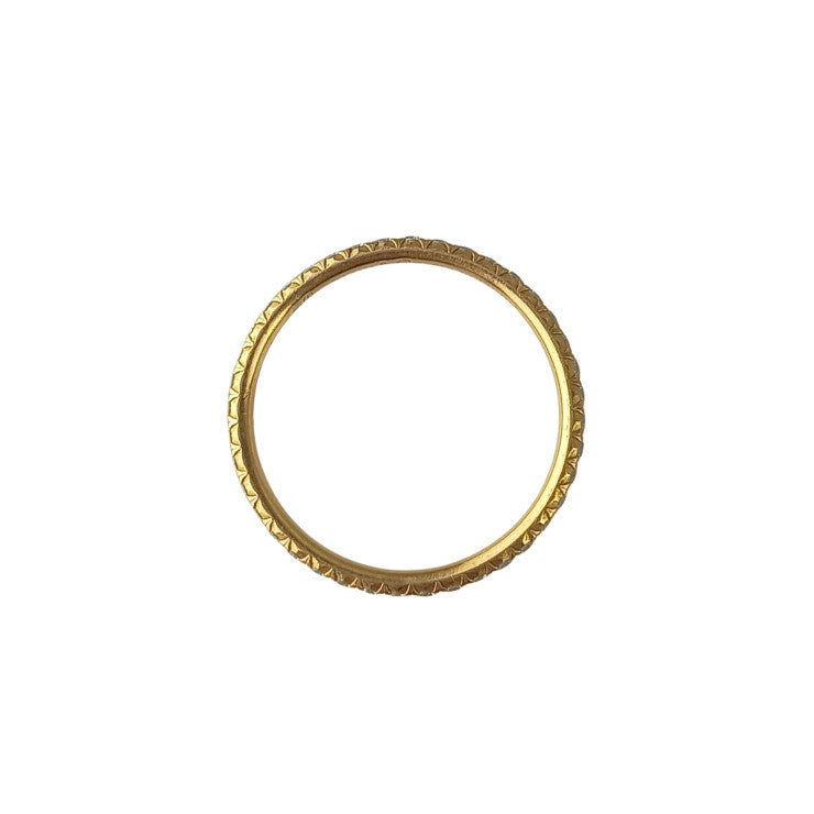 TIFFANY&Co. ティファニー 指輪 クラシック フルエタニティ リング YG系 750 K18 ダイヤモンド レディース 美品