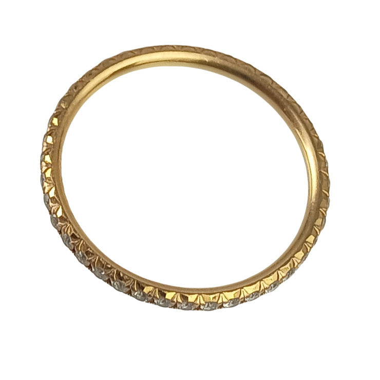 TIFFANY&Co. ティファニー 指輪 クラシック フルエタニティ リング YG系 750 K18 ダイヤモンド レディース 美品