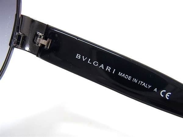 BVLGARI ブルガリ サングラス アイウェア 5001 ブラック系×レンズ ブラックグラデーション系 メタル プラスチック メンズ 美品
