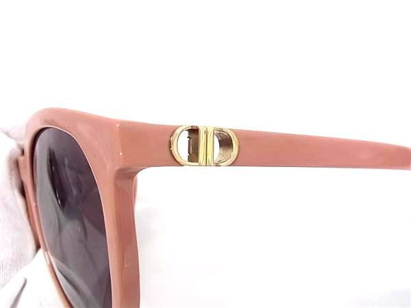 DIOR ディオール サングラス 30Montaigne Mini R2F 30モンテーニュ ミニ R2F 40D0 ピンクベージュ系×レンズ クリアブラック系 プラスチック レディース CDロゴ 超美品