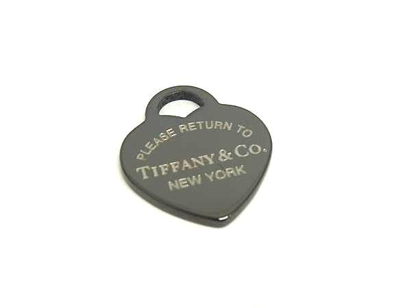 TIFFANY＆Co ティファニー ペンダント リターントゥティファニー ブラック系 チタン SV925 レディース ハートタグ ネックレストップ 超美品