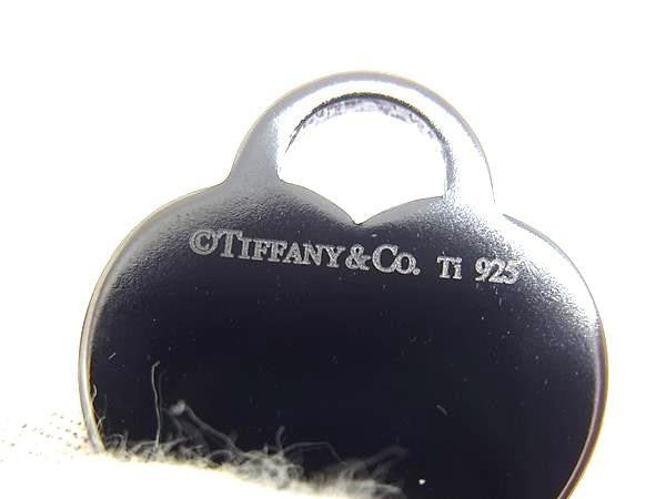 TIFFANY＆Co ティファニー ペンダント リターントゥティファニー ブラック系 チタン SV925 レディース ハートタグ ネックレストップ 超美品