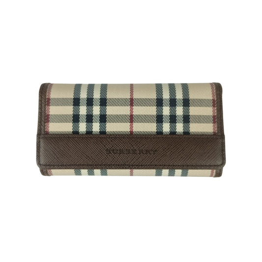 BURBERRY バーバリー キーケース ノバチェック ベージュ系 ブラウン系 キャンバス×レザー ユニセックス 5連 新品未使用展示品