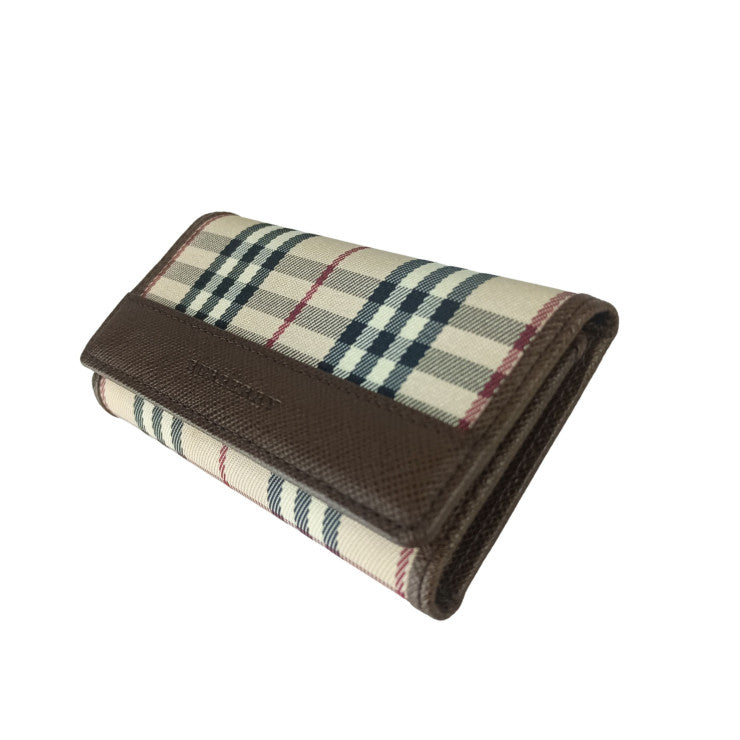 BURBERRY バーバリー キーケース ノバチェック ベージュ系 ブラウン系 キャンバス×レザー ユニセックス 5連 新品未使用展示品