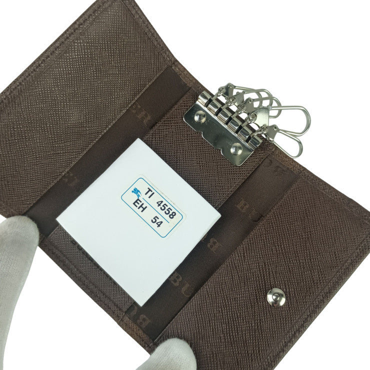 BURBERRY バーバリー キーケース ノバチェック ベージュ系 ブラウン系 キャンバス×レザー ユニセックス 5連 新品未使用展示品