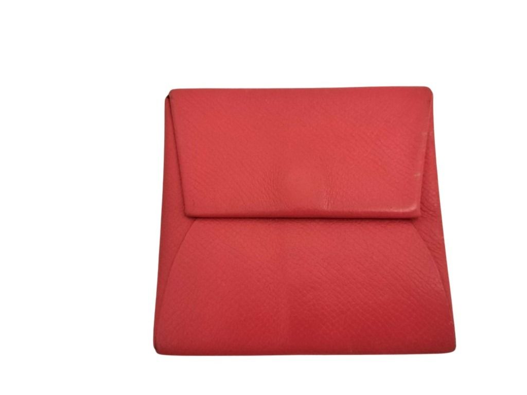 HERMES エルメス コインケース バスティア GM ローズジャイプール（レッド系） エプソン レディース 小銭入れ