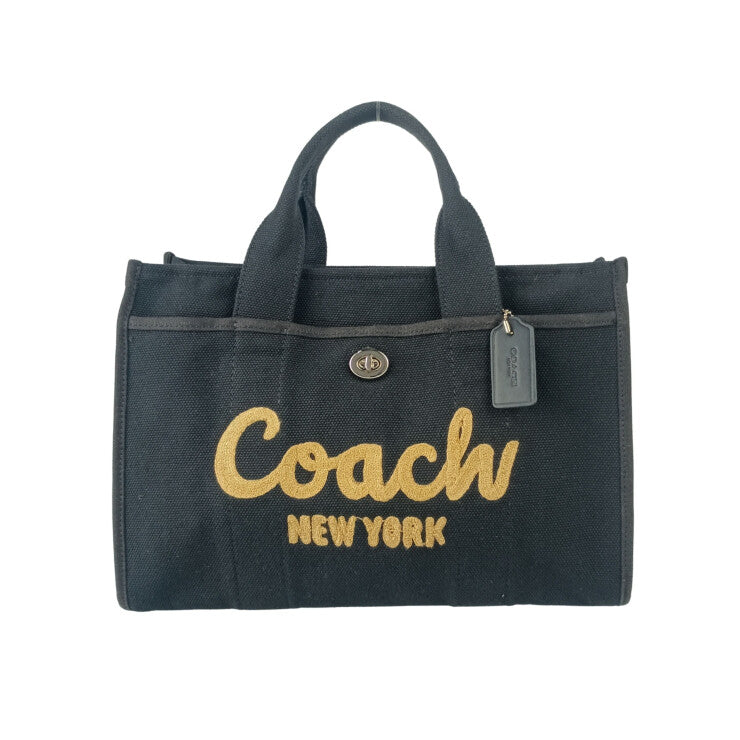 COACH コーチ ハンドバッグ カーゴトート CP158 ブラウン系 キャンバス レディース 美品