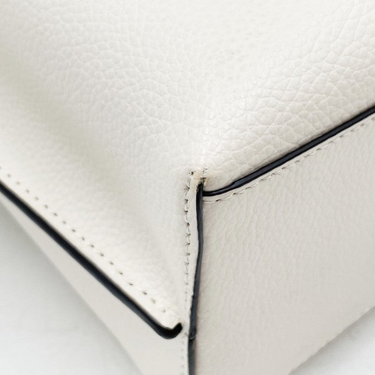 COACH コーチ トートバッグ モリー トート CV966 ホワイト系 ダブルフェイスレザー レディース 2WAY シルバー金具 美品
