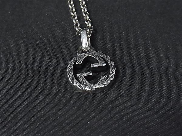 GUCCI グッチ ネックレス インターロッキングG アラベスク シルバー SV925 ユニセックス 美品