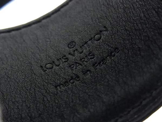 LOUIS VUITTON ルイヴィトン ブレスレット ブラスレ セリュール M92118 ブラック モノグラムサテン ユニセックス ゴールド金具 美品
