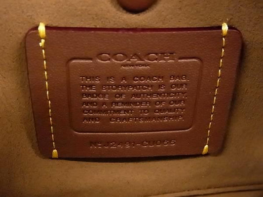 COACH コーチ ハンドバッグ エンパイア キャリーオール 26 CU066 ライトベージュ レザー レディース 2WAY 超美品