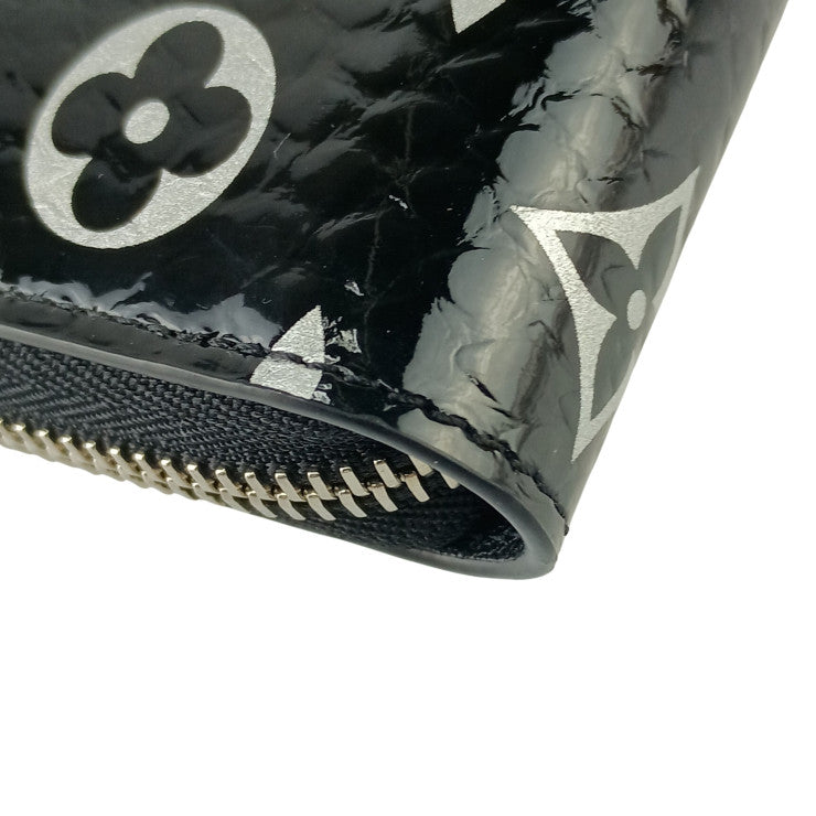 LOUIS VUITTON ルイヴィトン 財布 ジッピー ウォレット N96955 BLACK エキゾチック レザー パイソン ユニセックス ラウンドファスナ 長財布 シルバー金具 フランス 超美品