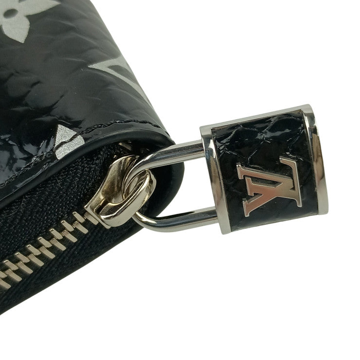LOUIS VUITTON ルイヴィトン 財布 ジッピー ウォレット N96955 BLACK エキゾチック レザー パイソン ユニセックス ラウンドファスナ 長財布 シルバー金具 フランス 超美品
