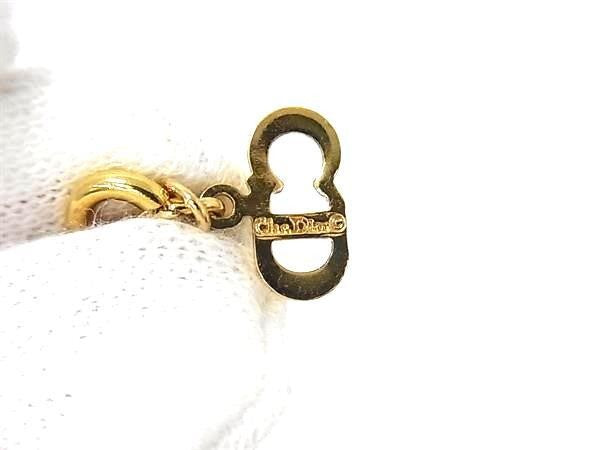 Christian Dior クリスチャンディオール ネックレス CDロゴ ゴールド系 メタル レディース 美品