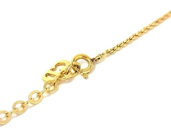 Christian Dior クリスチャンディオール ネックレス CDロゴ ゴールド系 メタル レディース 美品