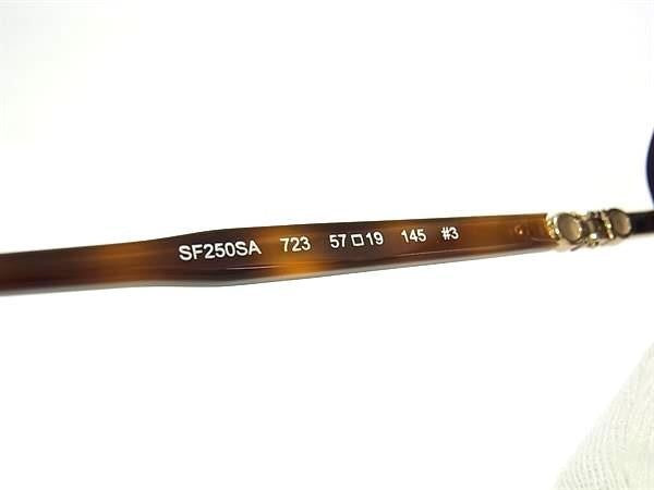 Salvatore Ferragamo フェラガモ サングラス ガンチーニ SF250SA 723 ブラウン系 アセテート メタル レディース アジアンフィット 超美品