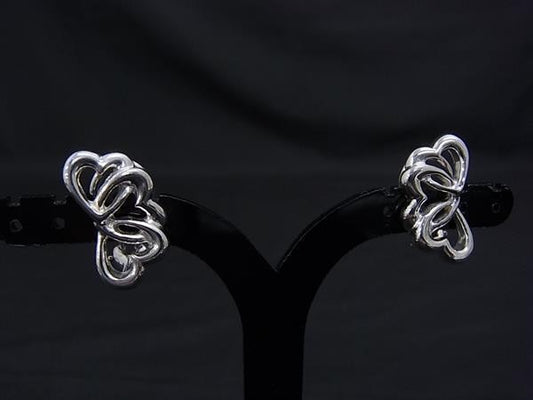 TIFFANY＆Co ティファニー イヤリング トリプルハート シルバー系 SV925 レディース 美品
